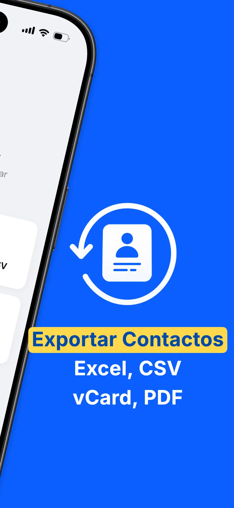 Backup de Contactos Excel CSV screenshot 2
