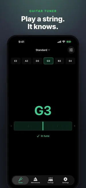 Retune - Guitar & Bass Tuner screenshot 1