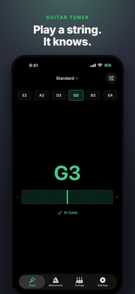 Retune - Guitar & Bass Tuner screenshot 1