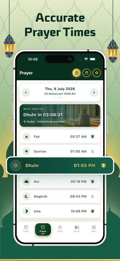 Capture d'écran 3 sur 6 de Islamic World - Athan,Quran