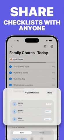 Loopcheck: Daily Checklist iPhone screenshot