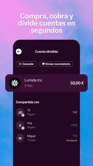 Captura de pantalla de SumUp: Finanzas Personales en iPhone 8