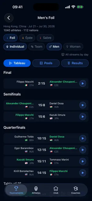 Fencing TV screenshot 1