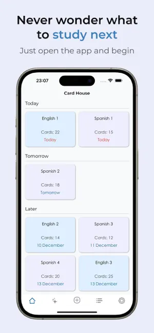 Spaced Repetition: Card House screenshot 4