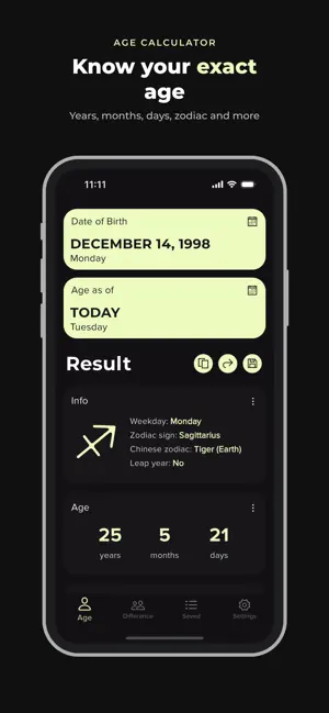 Age Calculator: Days Counter screenshot 1