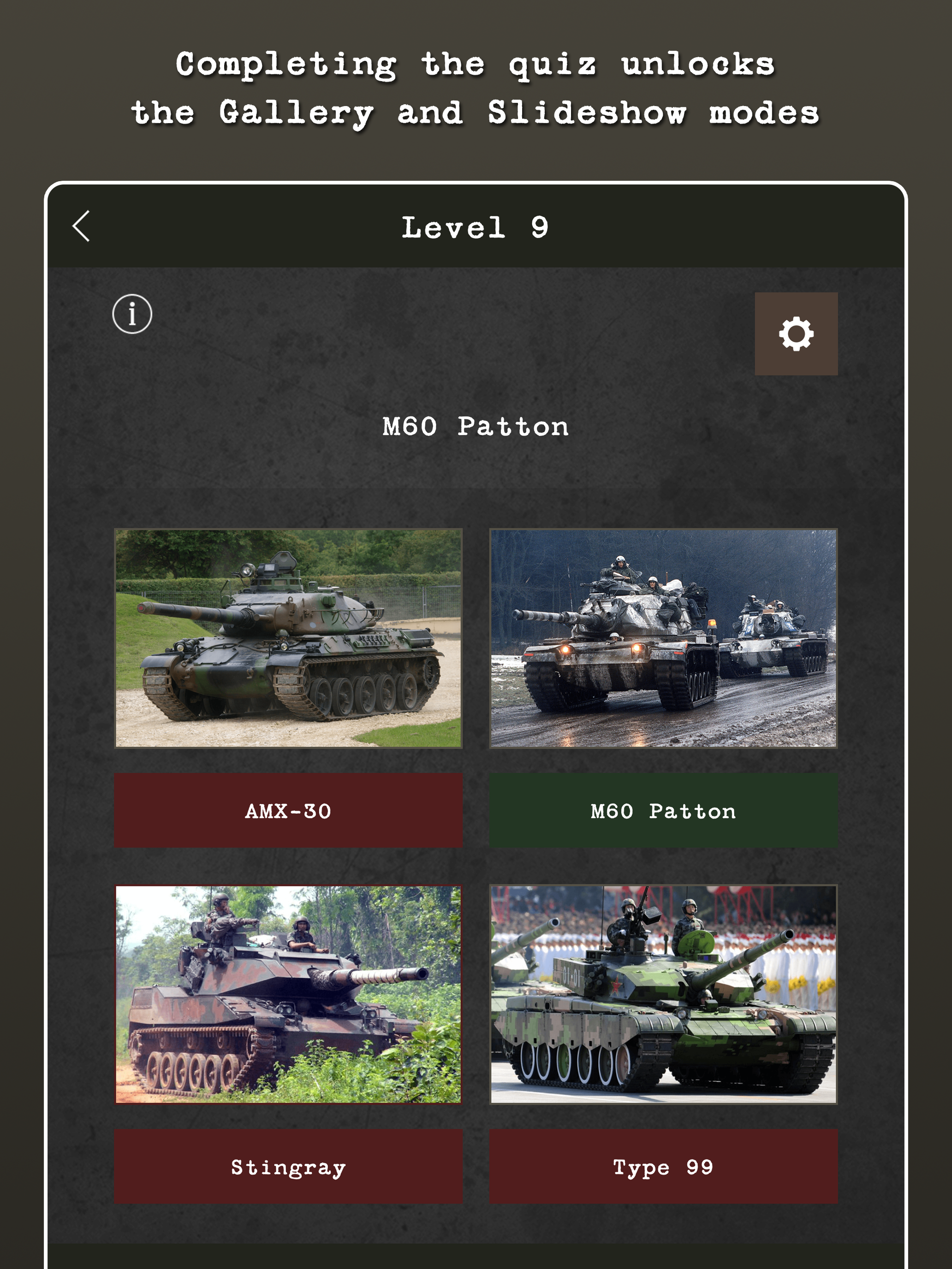 Tank Lineup