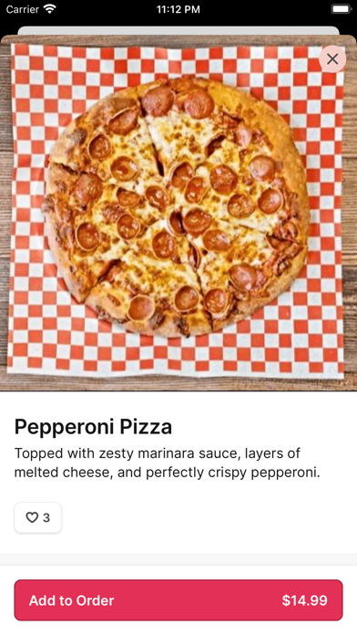 Pizza Presidente iPhone screenshot 3 - Food & Drink app
