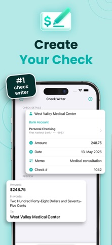 Check Writer: QuickCheck screenshot