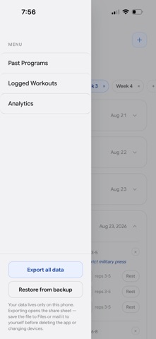Yoked: Strength Tracker iPhone screenshot