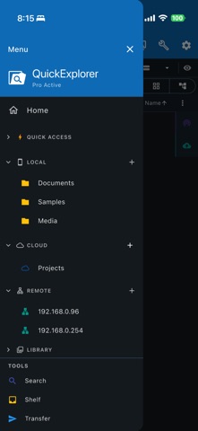 QuickExplorer - File & Storage iPhone screenshot