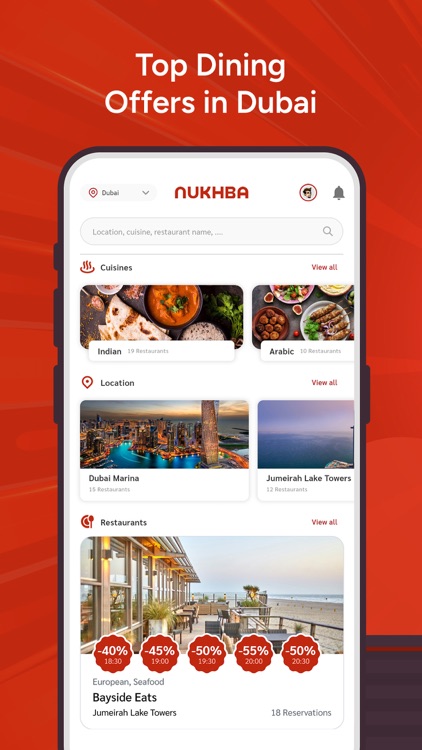 Nukhba: Discover, Dineout, Win