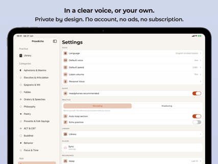 ProsoEcho: Learn by Heart screenshot 12