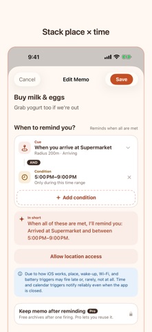 TriggerMemo: Smart Reminders Screenshot 2 of 5