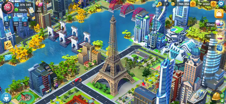 Скриншот SimCity BuildIt на iPhone 3