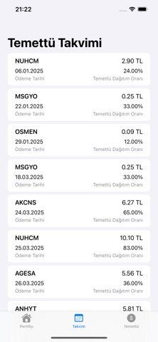 Temettü Takvimi - Sardis screenshot