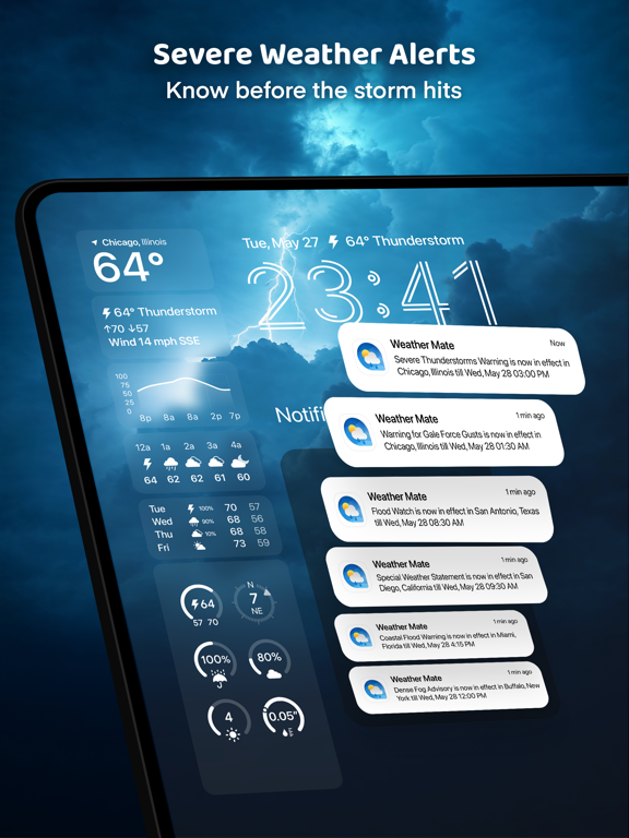 Weather Mate - NOAA Radar Maps iPad screenshot 6 - Weather app