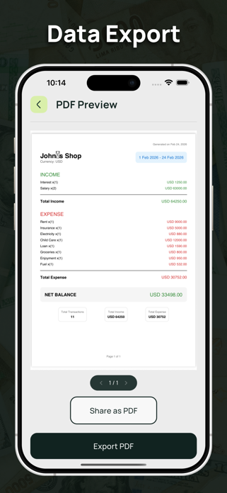 Daily Expense Manager. Screenshot 5 of 5