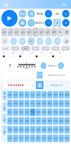 Capture d'écran de K-metronome sur iPhone 1