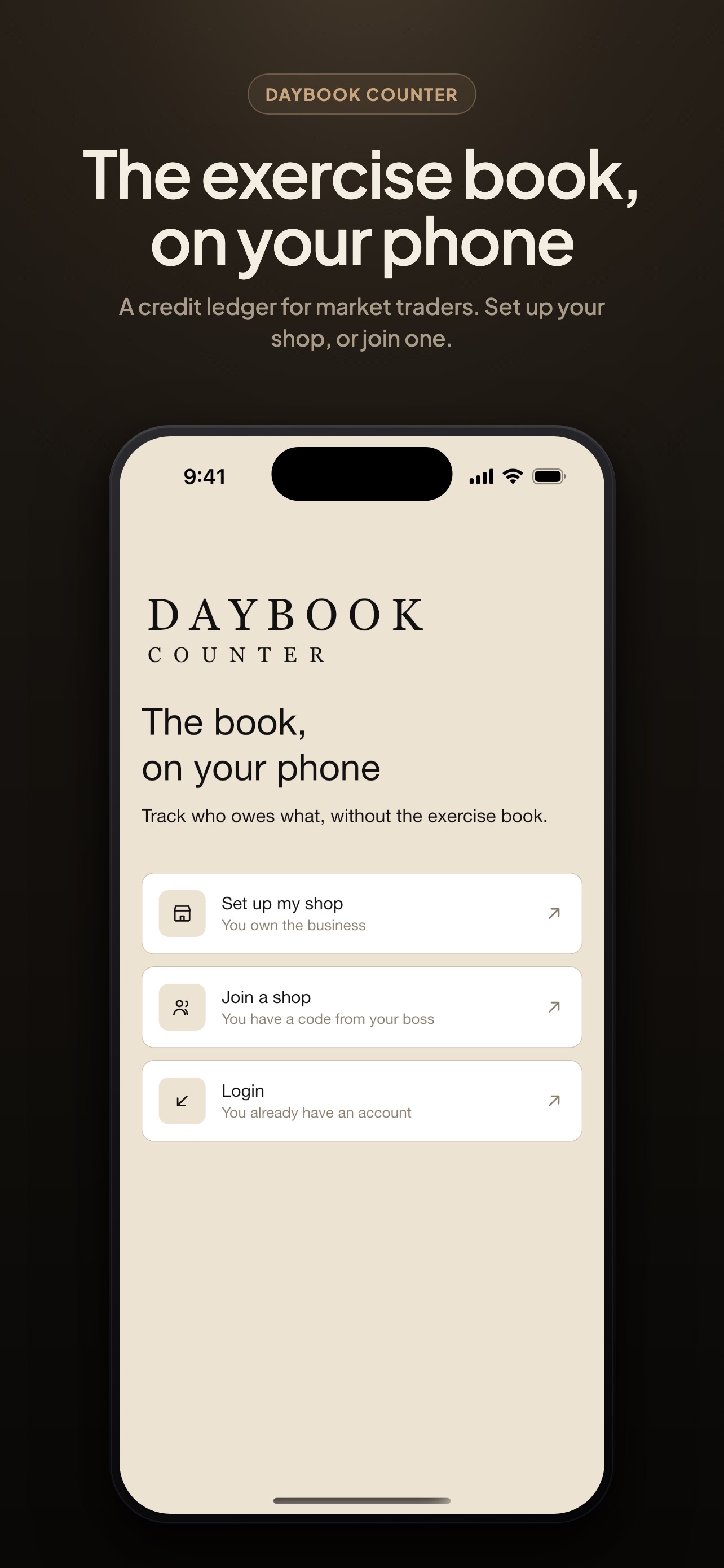 Screenshot 1 of Daybook Counter