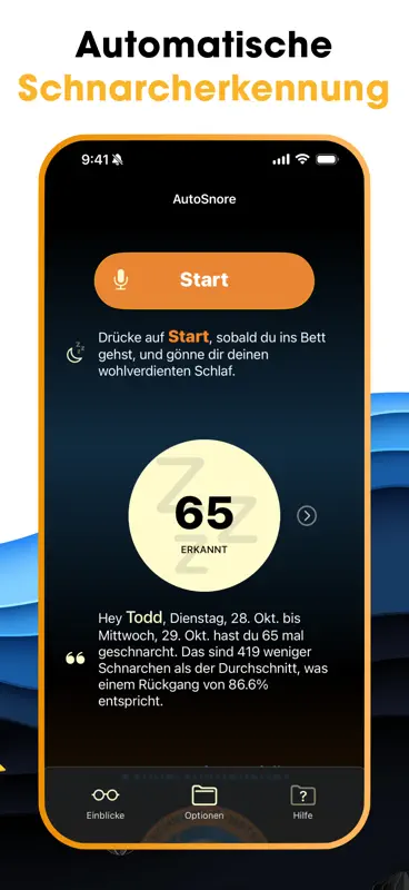 AutoSnore: Schnarch-Rekorder screenshot 2 of 9