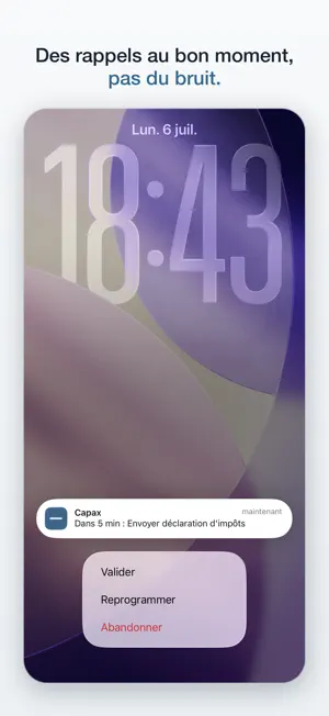Capax — Agenda vocal TDAH screenshot 3
