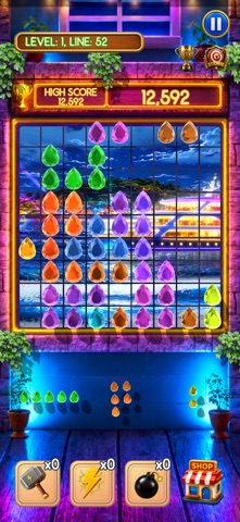 Gem Puzzle Island iPhone screenshot