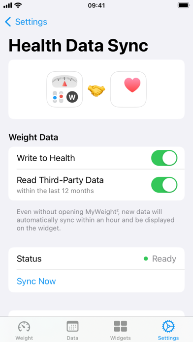 MyWeight² Screenshot