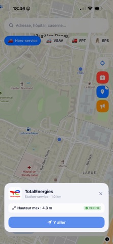 Gyro Map - Le GPS des secours iPhone screenshot