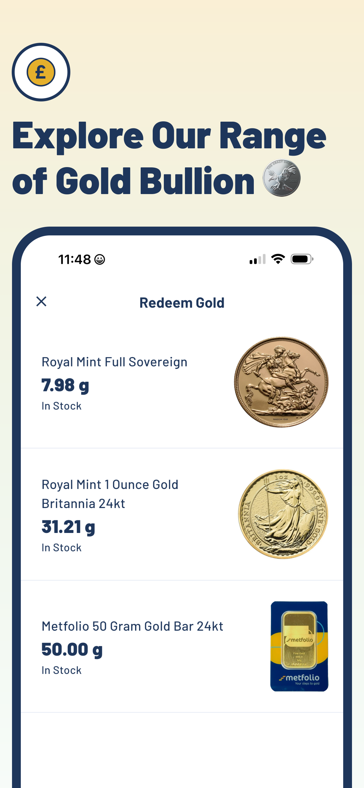 Metfolio: Buy Real Gold