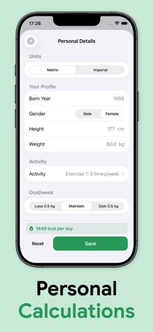 Huel Calculator Screenshot 2 of 5