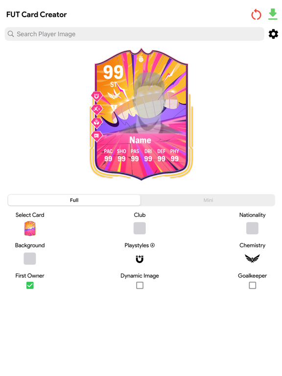 Screenshot #4 pour FUT 25 Card Creator