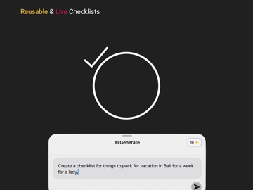 ForgetNot 3 - AI Checklists iPad screenshot