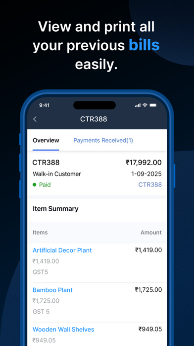 Zoho POS (Formerly Zakya) iPhone screenshot 6 - Business app