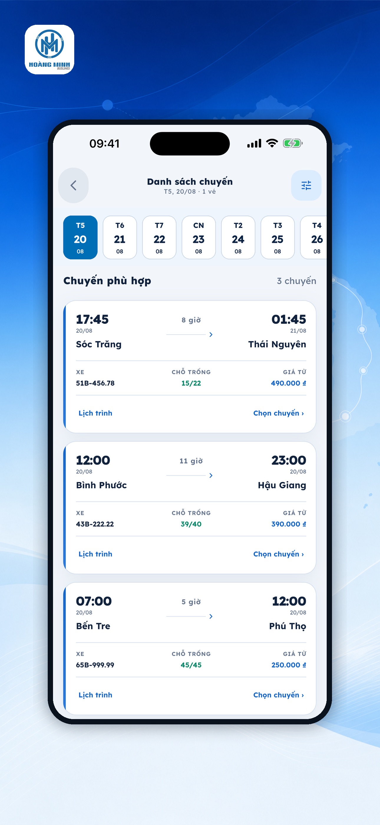 Screenshot 2 of Hoàng Minh Buslines