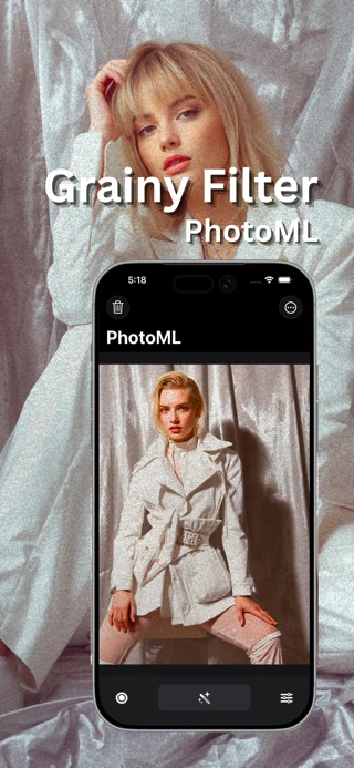 Grainy Filter Vintage: PhotoML App Store search result