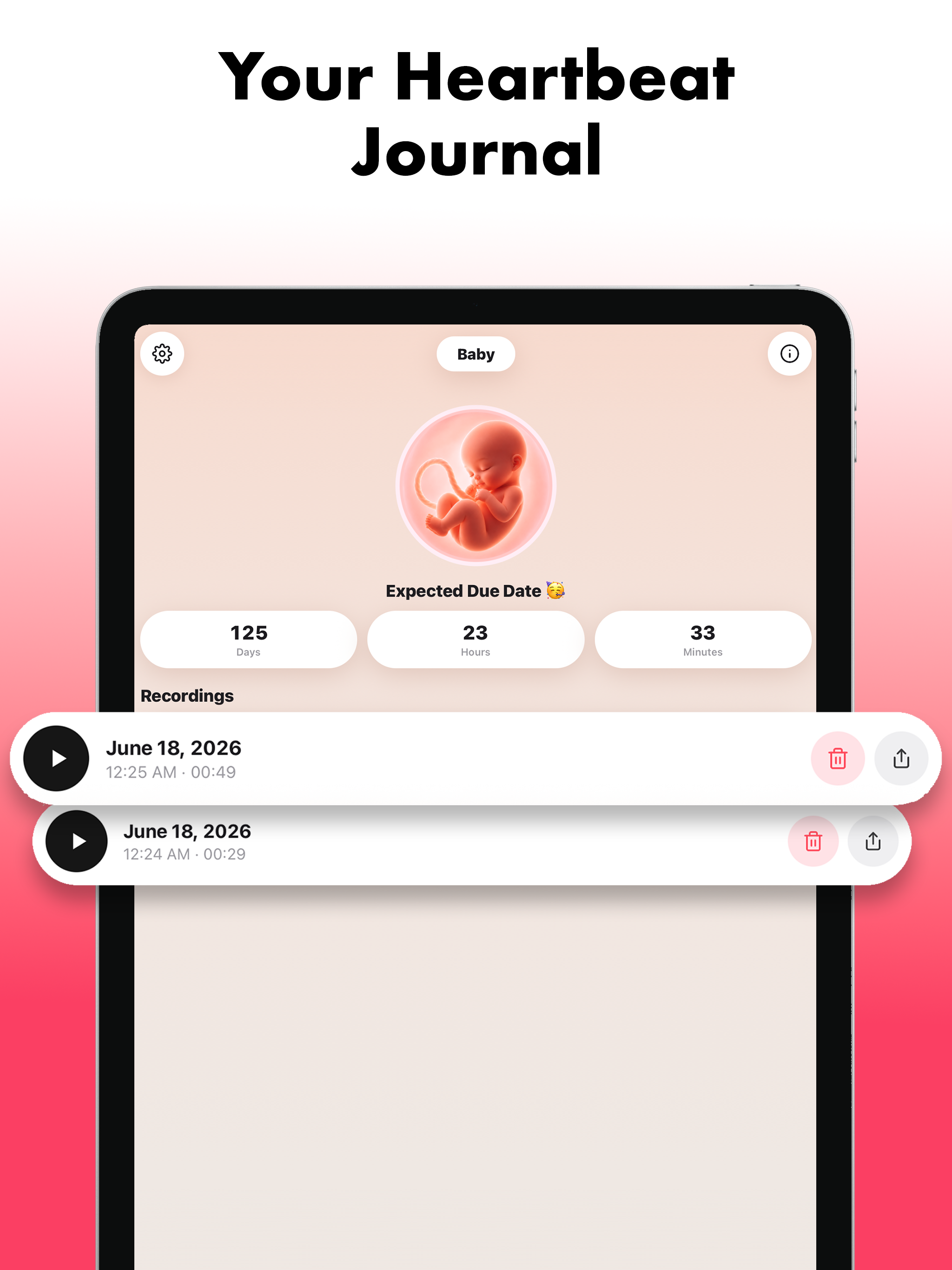 Baby Heartbeat Monitor Pro screenshot 9