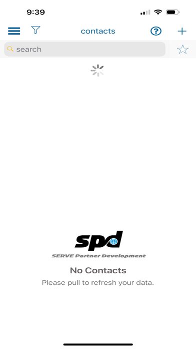 Serve Partner Development Screenshot