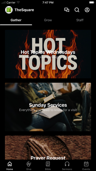 Church At The Square iPhone screenshot 1 - Education app