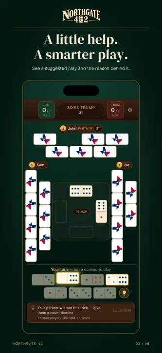 Northgate 42: Texas Dominoes screenshot 2