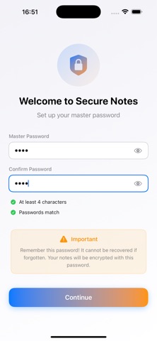 CryptedNotes Screenshot 1 of 4