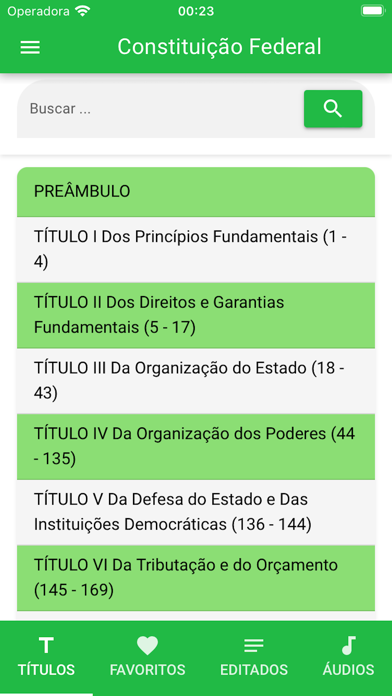 Constituição Federal Screenshot