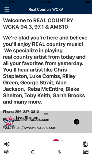 Screenshot #3 pour WCKA Radio