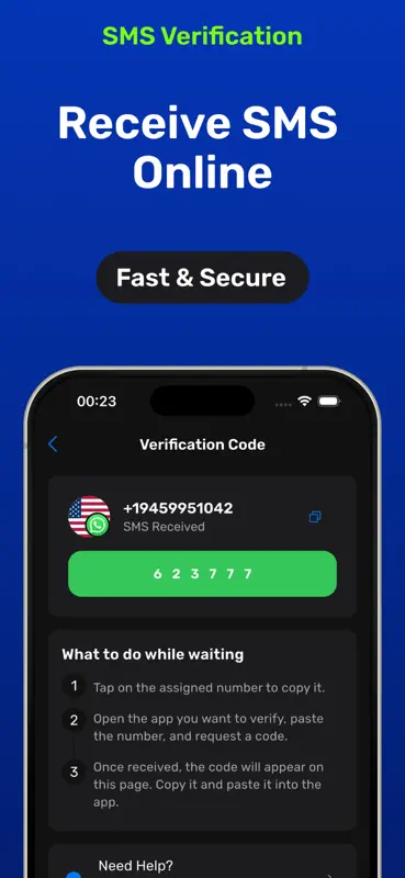 SMS io: Virtual SIM Number screenshot 3 of 5