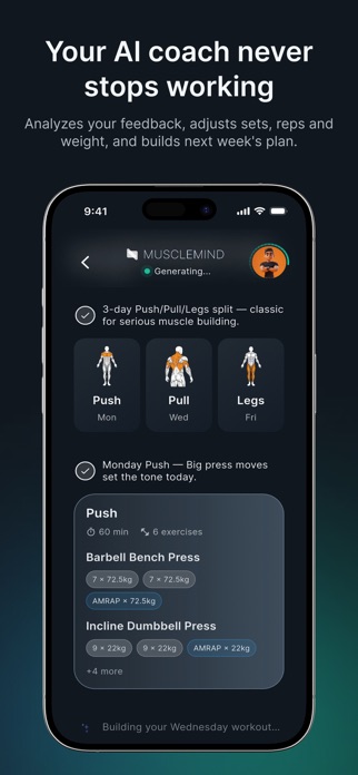 MuscleMind: AI Workout Planner Screenshot 5 of 8