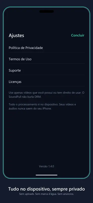 SoundPull: Extrair áudio screenshot 7 of 8