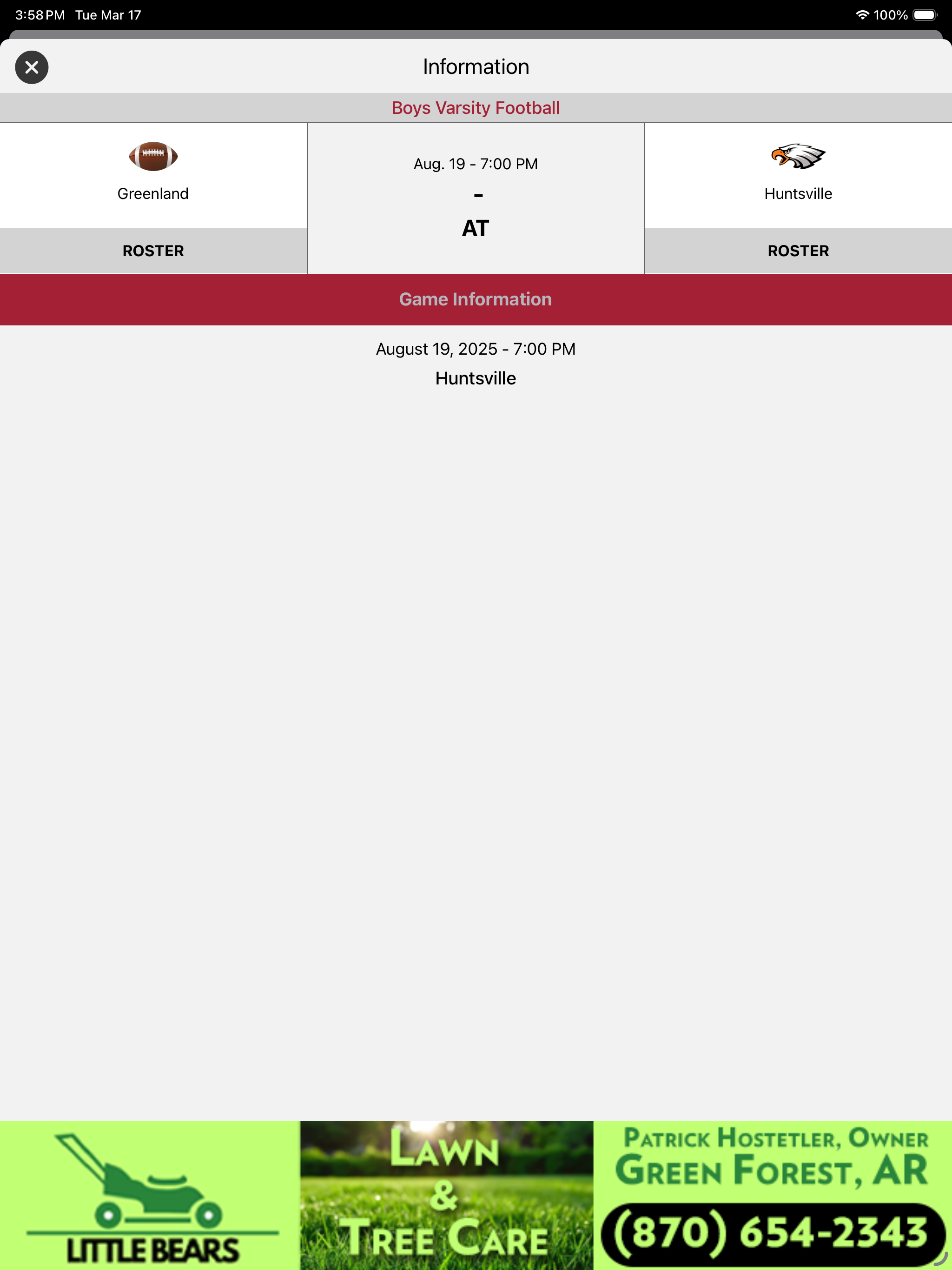 Huntsville Eagles Athletics screenshot 13