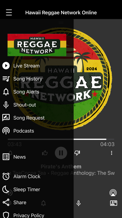 Hawaii Reggae Network iPhone screenshot 2 - Entertainment app