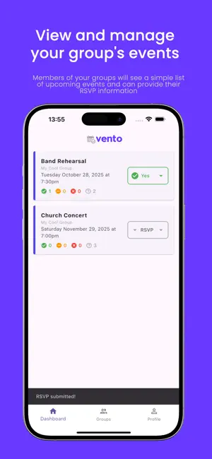Vento: Groups & Events screenshot 3