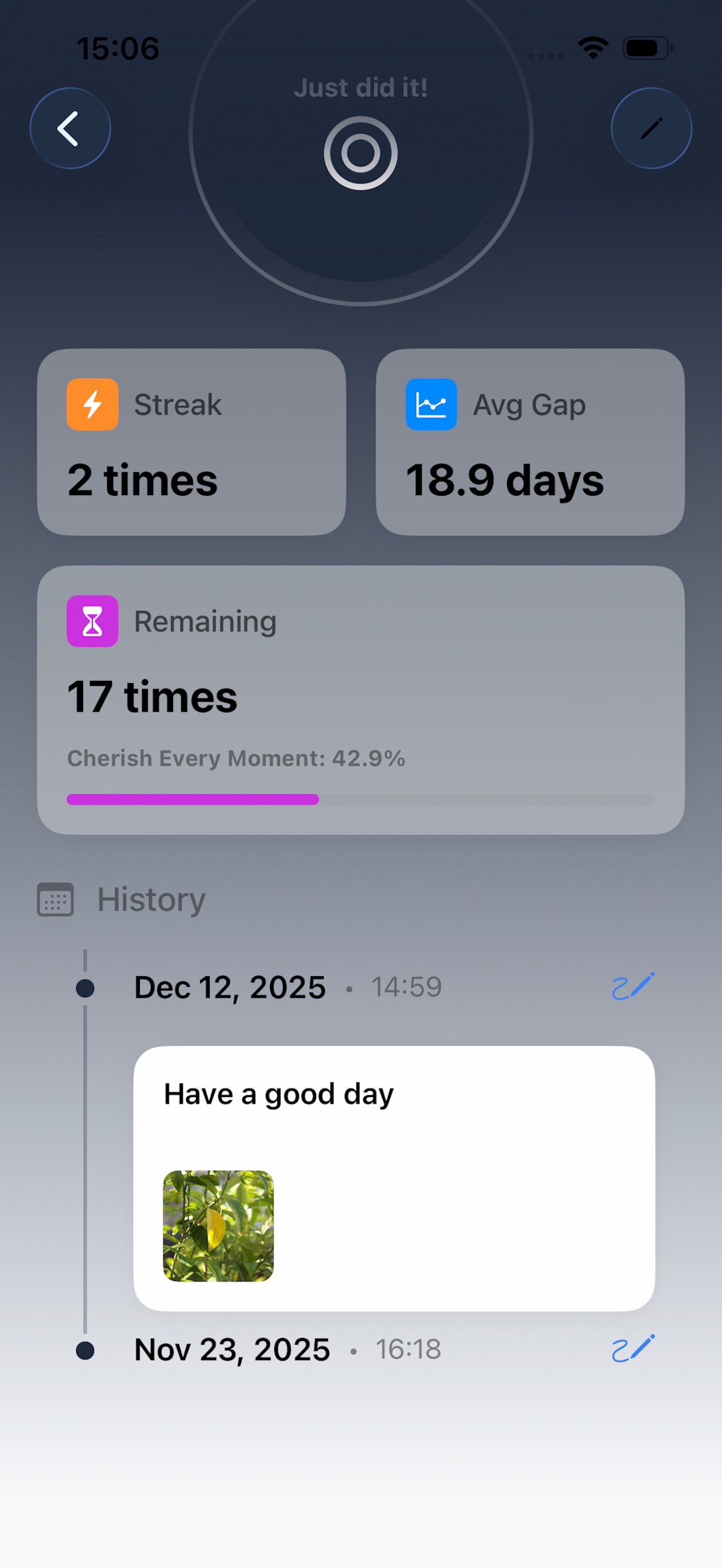 Orbit – Habit & Memory Tracker