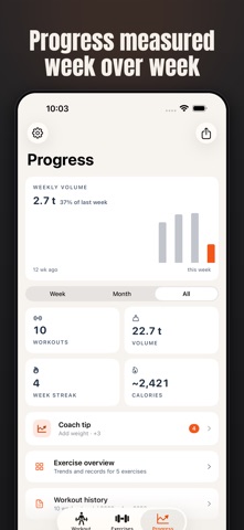 Alzo: Workout Tracker Gym Log Screenshot 5 of 9